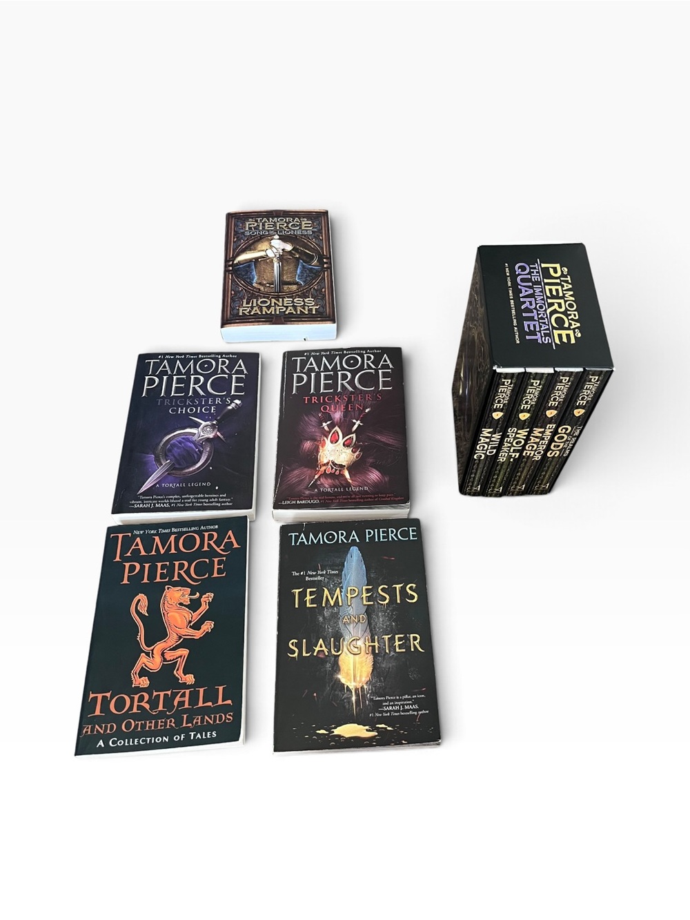 The Immortals Quartet PB 1-4 Boxed Set Tamora Pierce + 5 Books Lioness Rampant